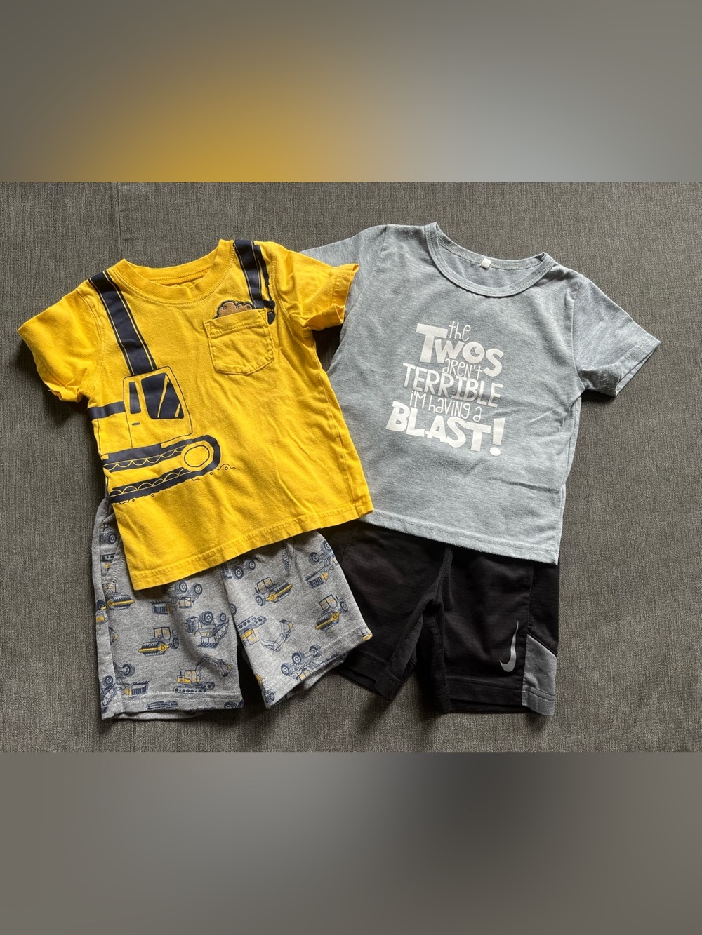 Mixed Brand Toddler Boy’s 2T T-Shirt and Shorts Bundle